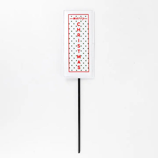 Merry Christmas Floral Pick