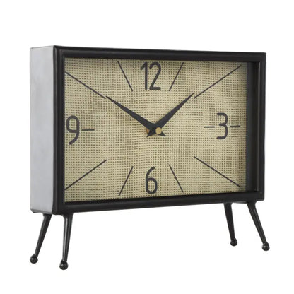 Industrial Black Metal Clock