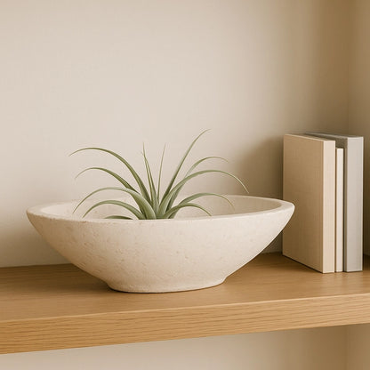 White Artisanal Terracotta Vase