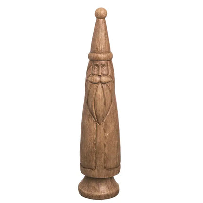 Brown Rustic Santa Figurine