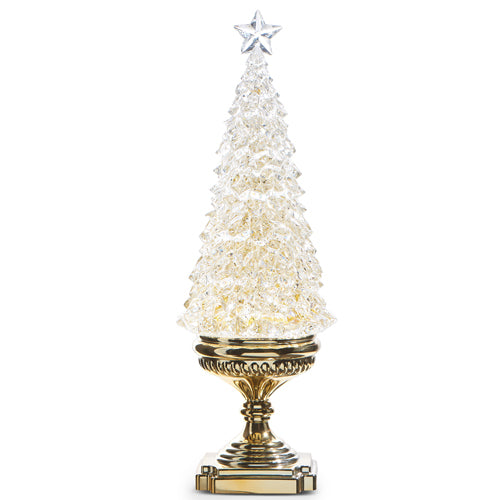 17" Lighted Acrylic Tree Gold