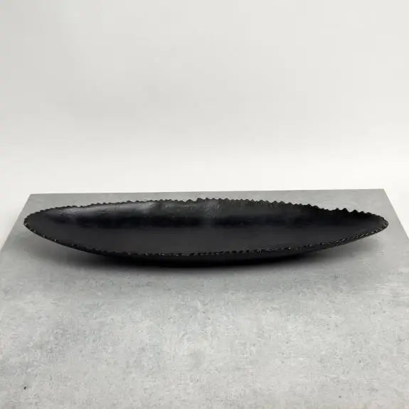 Black Iron Oval Tray