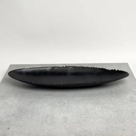 Black Iron Oval Tray