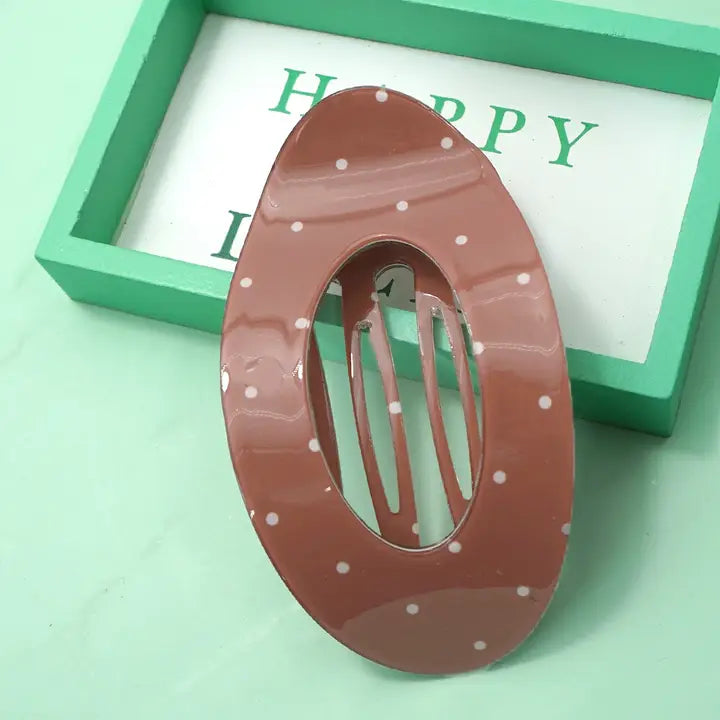 Jumbo Flat Oval Hair Claw Clip
