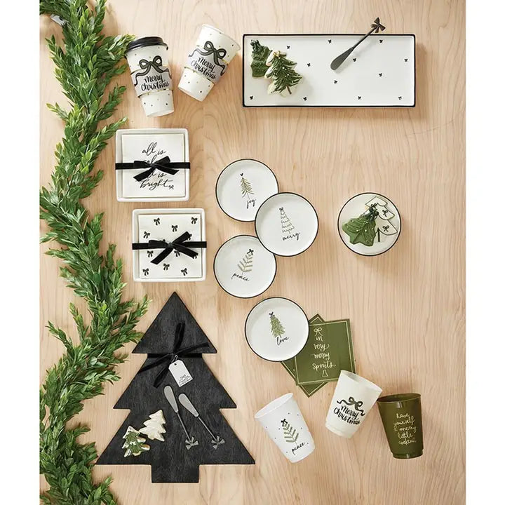 Ceramic Holiday Appetizer Plates