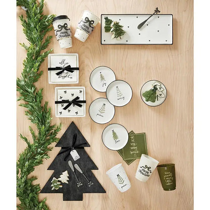 Ceramic Holiday Appetizer Plates