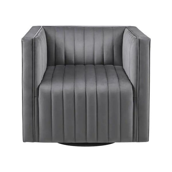 Velvet French Swivel  Chair