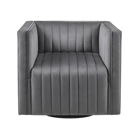 Velvet French Swivel  Chair