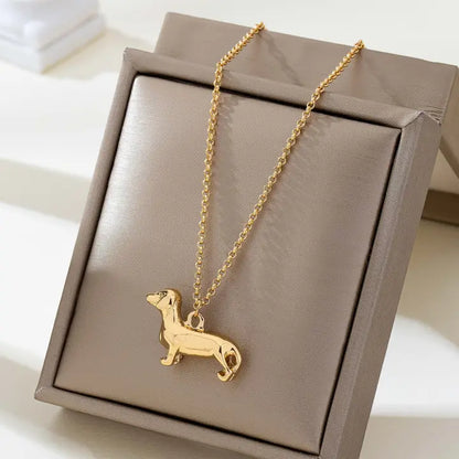Dachshund Dog Pendant Necklace