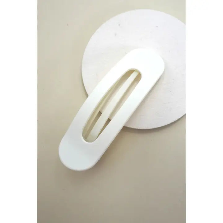Large Oval Lay Down Flat Hair Claw Clips