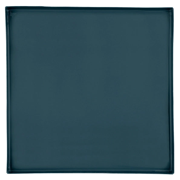 Nested Blue Enamel Blue Square Trays - Set of 3