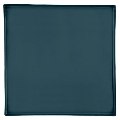 Nested Blue Enamel Blue Square Trays - Set of 3