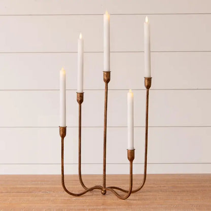 Hand Forged Metal Candelabra