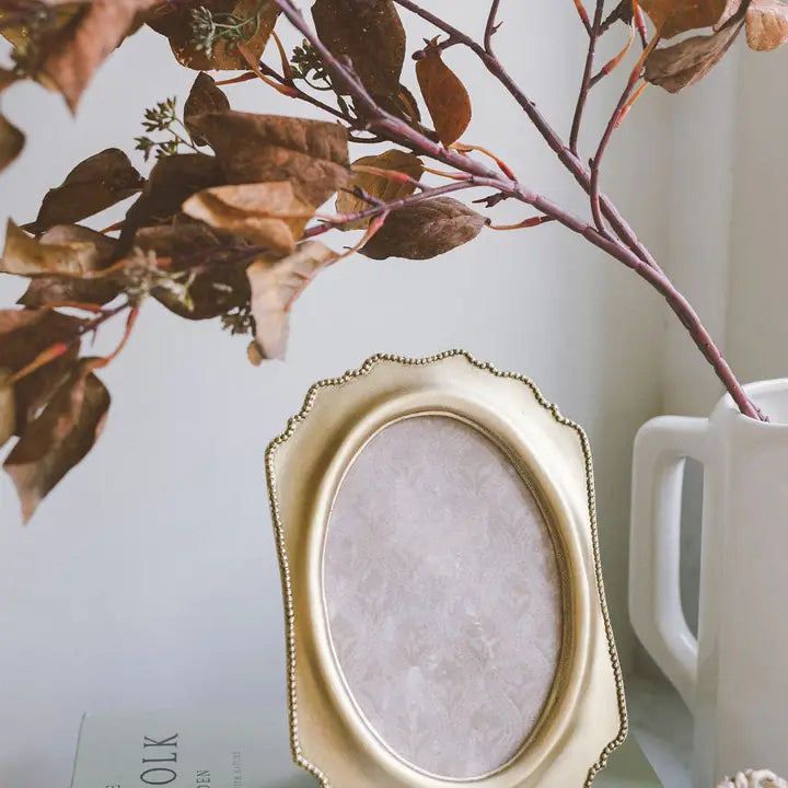 Gold Dots On Edge Photo Frame