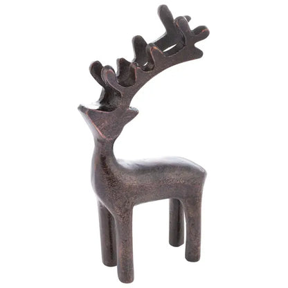 Metal Reindeer Statue