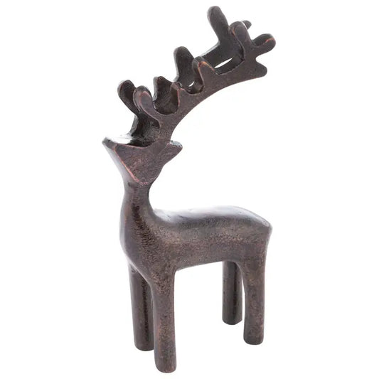 Metal Reindeer Statue