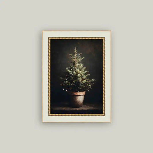 Potted Christmas Tree Art