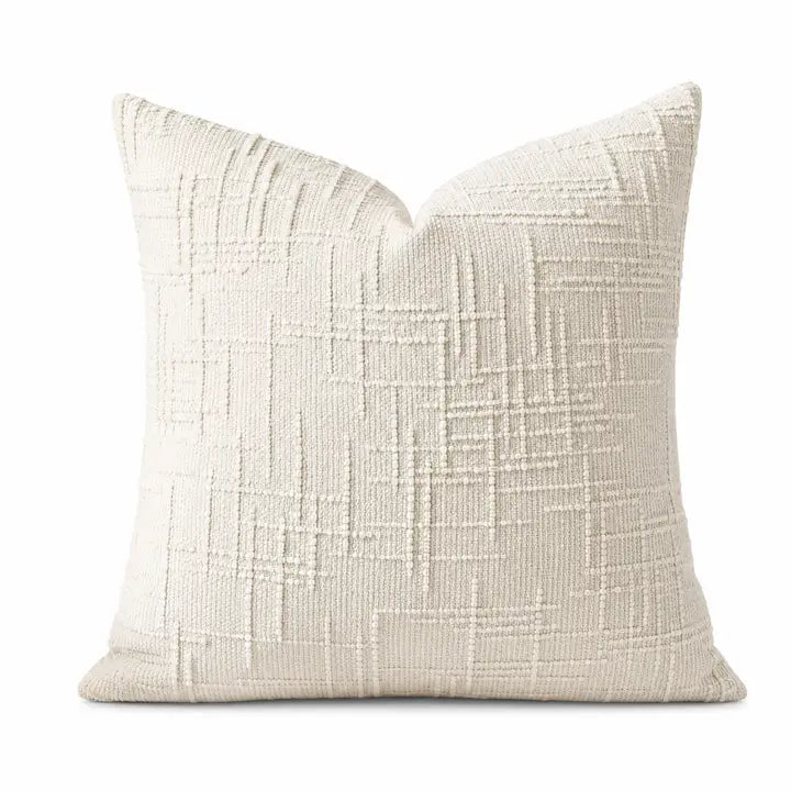 Double-Sided Textured Chenille Throw Pillow