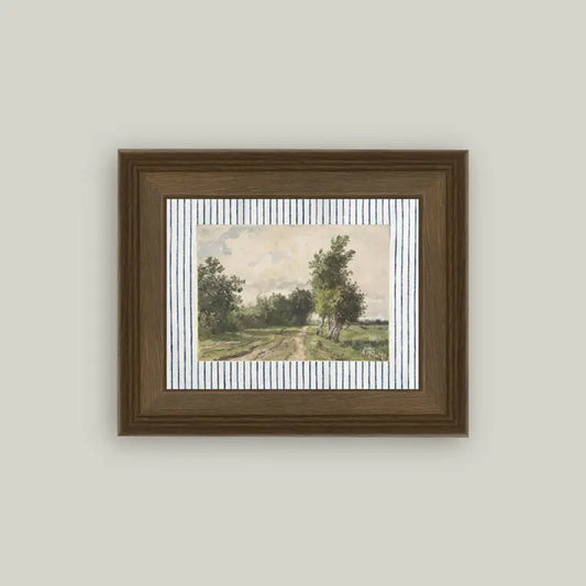 Provence Landscape Framed Antique Art