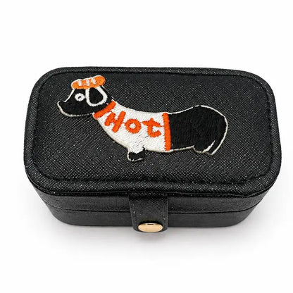 Dachshund Travel Jewelry Organizer