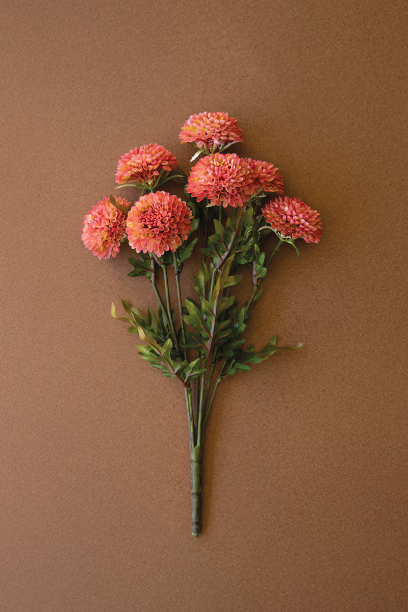Artificial Blush Ball Dahlias