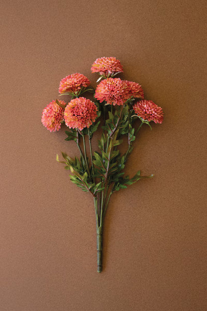 Artificial Blush Ball Dahlias