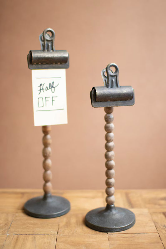 Beaded Stem Clips