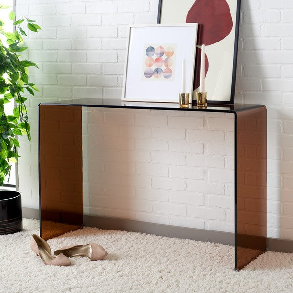 Taft Tempered Glass Console Table