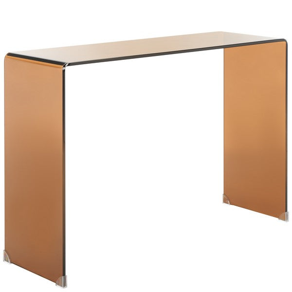 Taft Tempered Glass Console Table