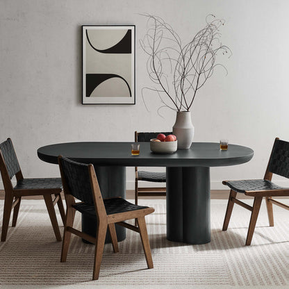 Cas Black Concrete Dining Table