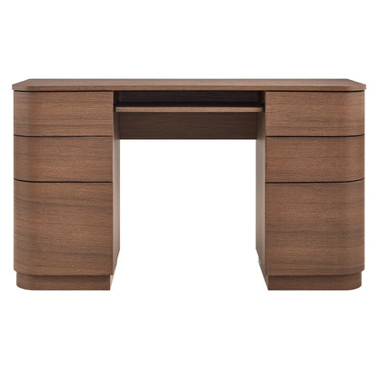Mirae 6-Drawer Curved Office Desk