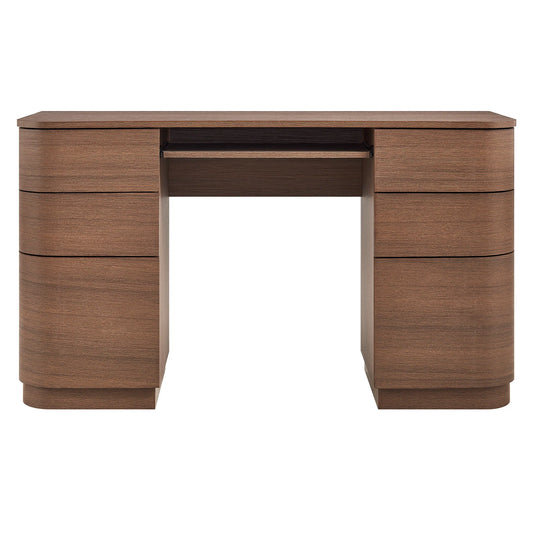 Mirae 6-Drawer Curved Office Desk