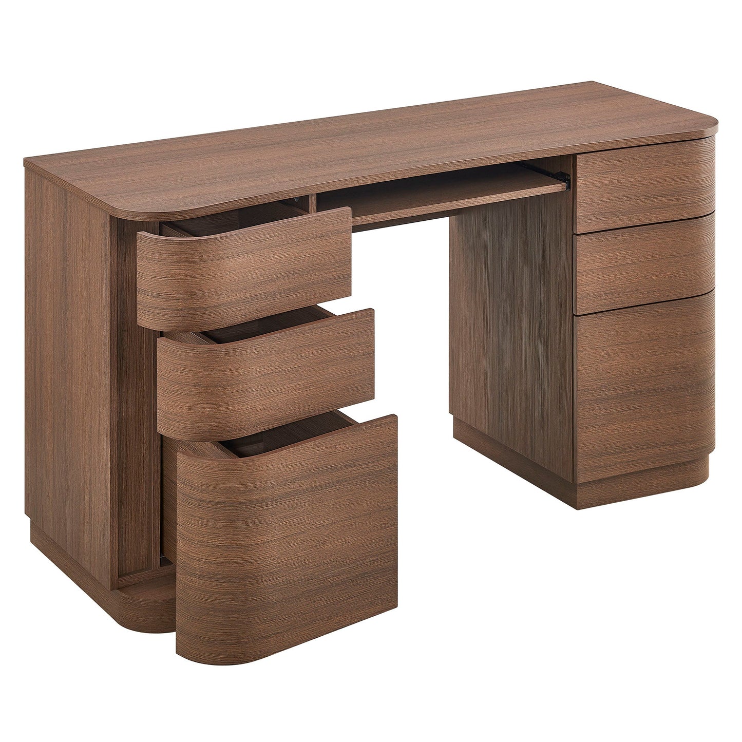 Mirae 6-Drawer Curved Office Desk