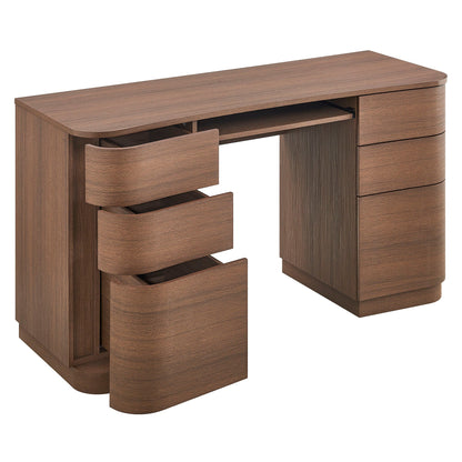 Mirae 6-Drawer Curved Office Desk