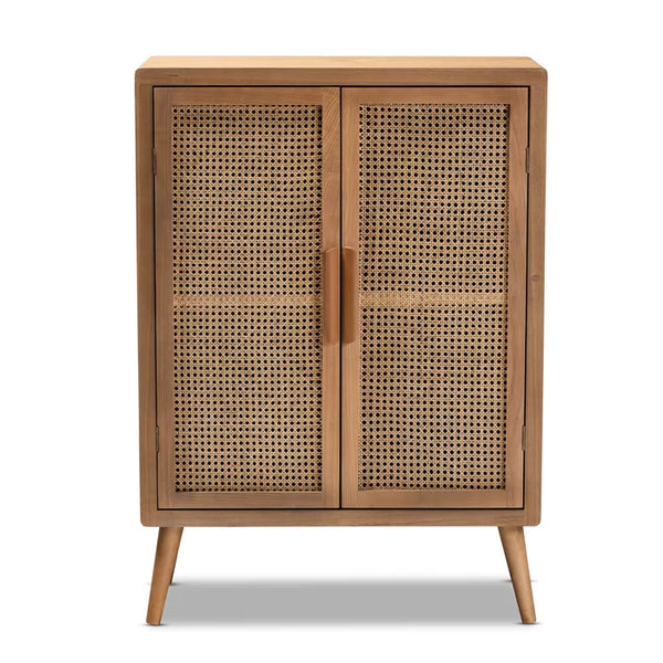 Woven Cane Cabinet