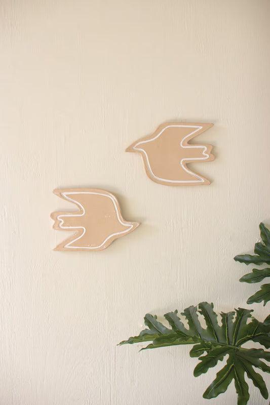 Clay Birds Wall Decor