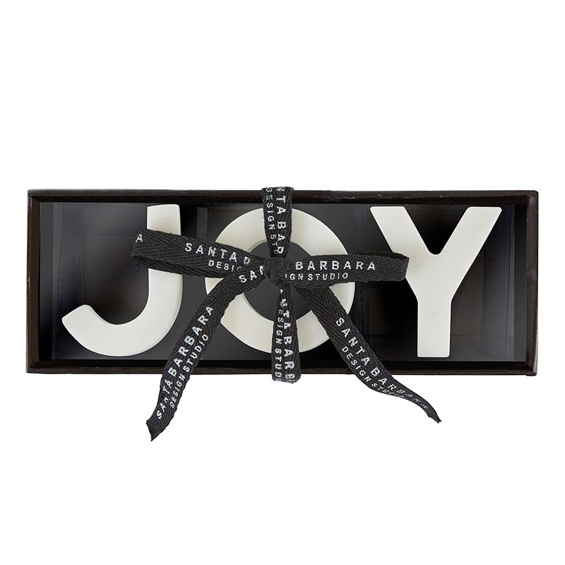"Joy" Marble Tabletop Decor