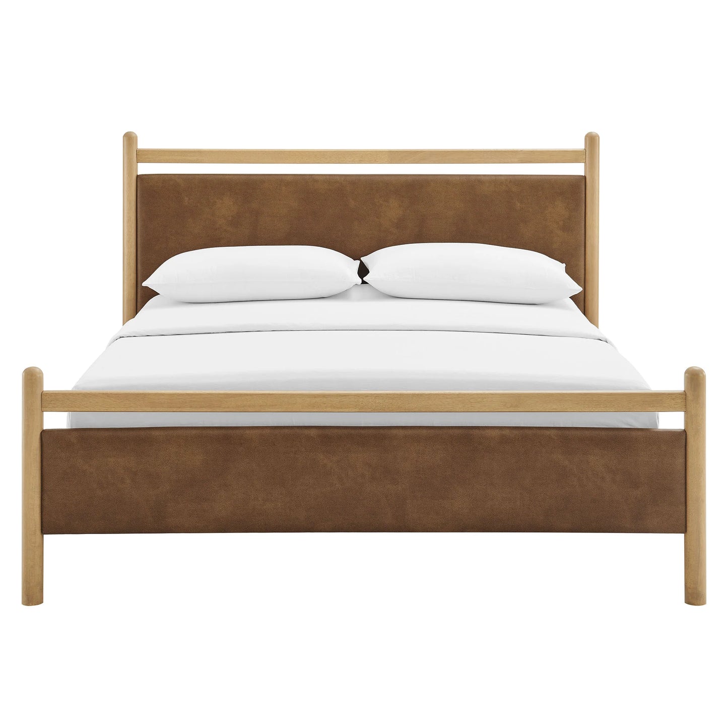 Vegan Leather Platform Bed