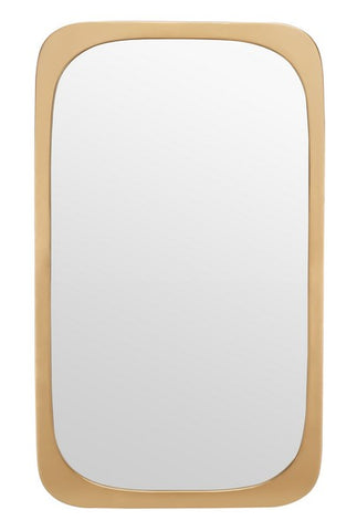 Gold Curved Wall Mirror