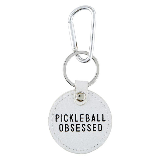 Round Leather Keychain-Obsessed