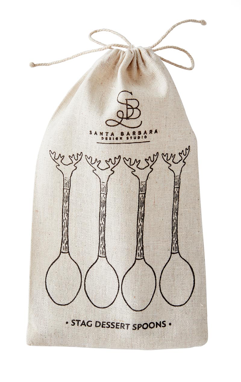 S/4 Stag Charcuterie Spoons