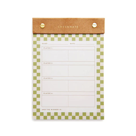 Game Score Pad- Check Mate
