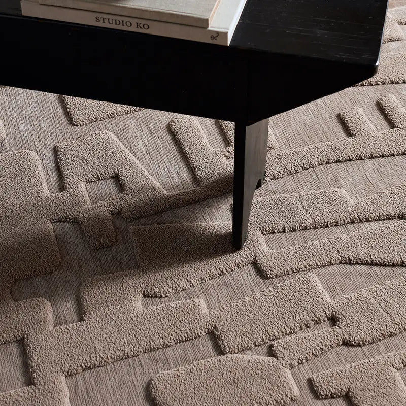 Abstract Textured Rug