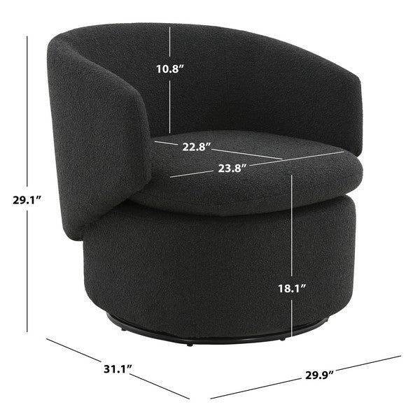 Esther Boucle Swivel Chair Design