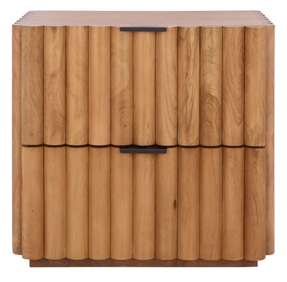 Ren Fluted Wood Nightstand