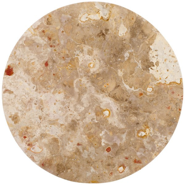 Valentia Tall Round Marble Accent Table