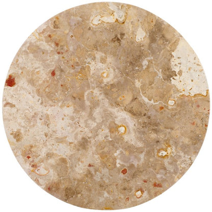 Valentia Tall Round Marble Accent Table