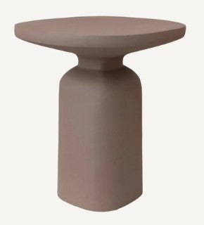 Textured Aluminum Side Table