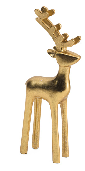 Gold Resin Reindeer