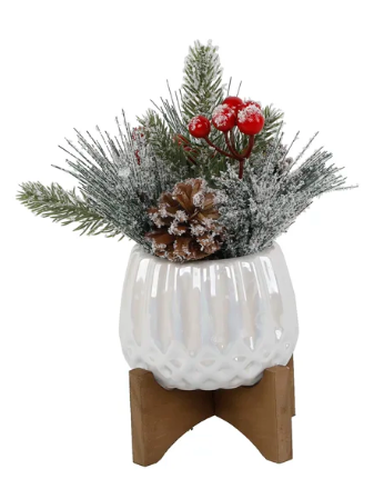Christmas Mix in Cupcake Pot on Stand